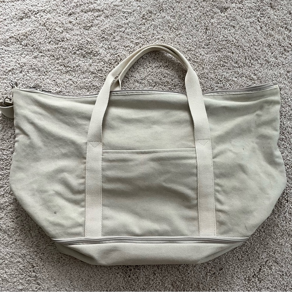 Lo & Sons The Catalina Deluxe Washed Canvas bag in Large, Dove Grey